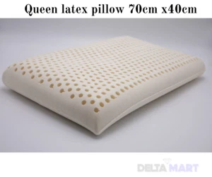 Cuscino Queen Size in Lattice Naturale 70x40 cm - Comfort Ipoallergenico e Ortopedico - Foto 1 di 5