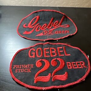Goebel Vintage Large Patch Private Stock 22 Beer / Lot (2)