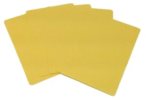 NEW 10 YELLOW BRIDGE SIZE CUT CARDS FOR POKER Texas Hold'Em GAMES * - Picture 1 of 1