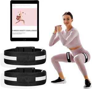 Bandas de oclusión Booty BFR para mujer glúteos con guía de construcción de cadera de 8 semanas - Imagen 1 de 6