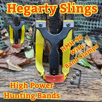 HEGARTY SLINGS HMH-90 SNIPERSLING CATAPULTA/ESLINDA, POTENTE HMH-90, CON ABRAZADERAS DE BANDA, ESLINGAS HEGARTY, FRANCOTIRADOR