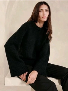 Banana Republic Austral Wollpullover Damen klein schwarz schwer - Bild 1 von 12