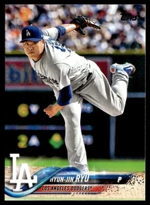 HYUN-JIN RYU 2018 TOPPS UPDATE LOS ANGELES DODGERS #US179 - Picture 1 of 2