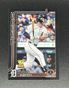 2025 Topps Series 1 #180 Colt Keith Detroit Tigers Black Border Parallel /74 - Bild 1 von 2