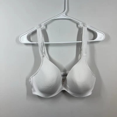 Barely There 胸罩 38C 白色舒适曲线钢圈衬垫可调节 4364 — 第 1/4 张图片