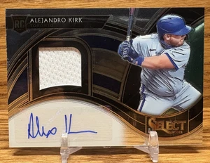 ALEJANDRO KIRK Rookie Jersey /299 Autograph Relic | 2021 Panini Select BLUE JAYS - Picture 1 of 2
