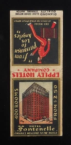1930s DIAMOND QUALITY Eppley Hotels Pittsburgh to LA Hotel Fontenelle Omaha NE - Picture 1 of 2