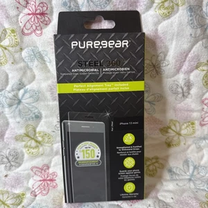 PureGear Steel 360 Tempered Glass Protector for Apple iPhone 13 Mini - Clear - Photo 1 sur 3