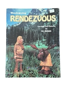 Woodcarving Rendezvous Carvings Patterns Ed Zinger Wizard Moose Pilgrim Top Dog - Picture 1 of 8