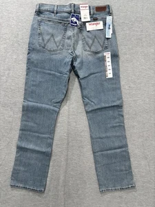 Wrangler Retro Jeans Uomo 34 X 34 Stivaletto Slim 77 Western Cowboy Blu Denim Nuovo con etichette - Foto 1 di 12