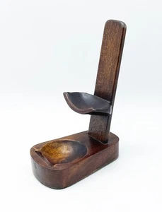 ANTIQUE WOODEN CUP & SAUCER DISPLAY STAND - Picture 1 of 5