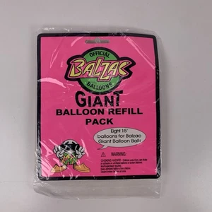 Vintage Balzac Riesen 15" Ballon Ball Nachfüllpack 8 New Old Stock Spielzeug weiß - Bild 1 von 2