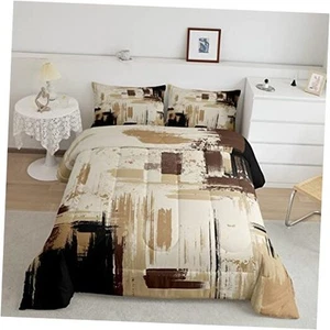 Abstract Bedding Set Kids Modern Abstract Art Comforter Set Queen Multi 32 - Picture 1 of 8