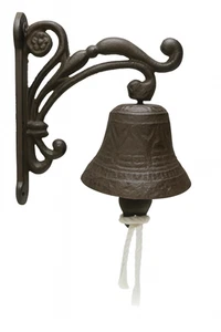 AU Cast Iron Antique Style Door Bell Bracket Wall Mounted Doorbell Garden - Picture 1 of 11