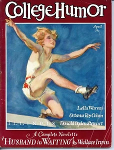College Humor Magazine vol 17  April 1929  Lella Warren, Octavus Roy Cohen - Picture 1 of 3