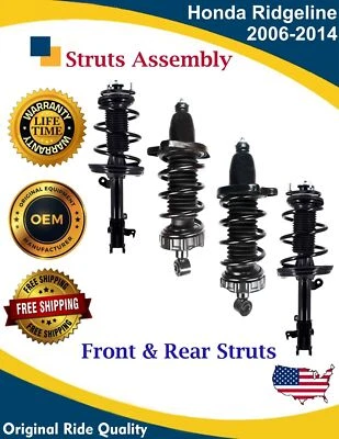 Nuevos puntales delanteros y traseros OE para Honda Ridgeline 2006-2014 garantía de por vida Foto 1 de 4