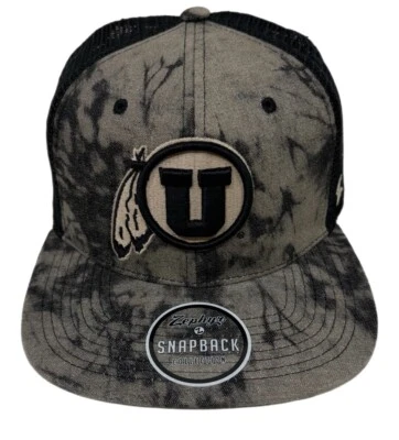 Zephyr NCAA Utah Utes “Threshold” Flat Bill Trucker Mesh SnapBack Hat BRAND NWT - Image 1 of 4