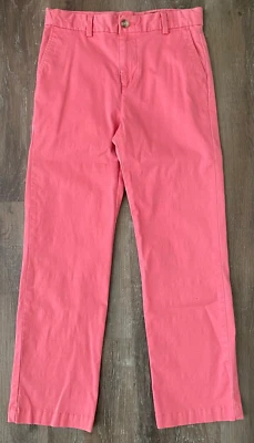 Pantalones de pierna recta rosa VINEYARD VINES ~ talla 14 para niña ~ cintura ajustable ~ Foto 1 de 3