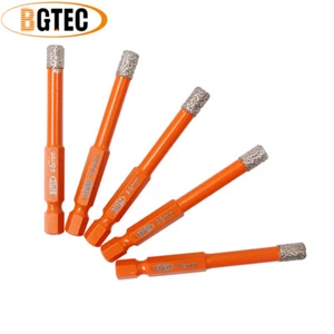 Dry Diamond Hole Saw Drill Bit 5pcs 6mm Hex Quick-fit Shank for Granite Marble - Picture 1 of 11