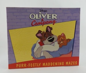 Vintage 1996 Disney's Oliver & Company Mazes Book - Imagen 1 de 5