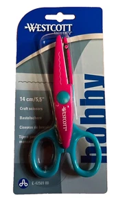 Westcott Bastelschere - Jakobsmuschelschnitt 14 cm/5,5 Zoll - Brandneu - KOSTENLOSER UK-VERSAND - Bild 1 von 1