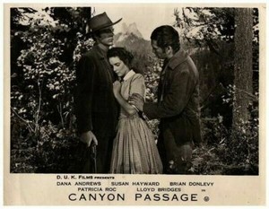 Canyon Passage Original Lobby Card Dana Andrews Victor Cutler Patricia Roc 1946