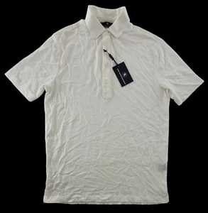 Hart Schaffner Marx Men's Polo Shirt Size Small White Regular fit Linen Blend - Picture 1 of 5