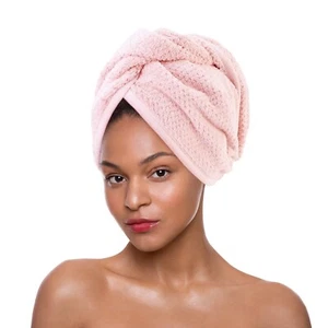 Microfiber Hair Towel Wrap | Super Absorbent & Quick Dry Hair Turban for Women - Picture 1 of 48