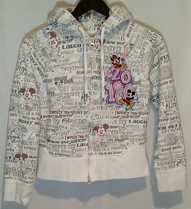 Walt Disney World Disneyland Resort Kids All Over Mickey Zip Up Hoodie Small - Picture 1 of 11