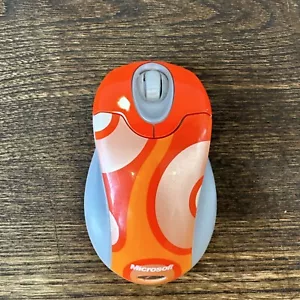 Microsoft Mouse Wireless Optical 2.0 Orange NO DONGLE - Picture 1 of 5