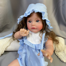 24in Cuddly Baby Reborn Doll Toddler Girl Soft Cloth Body Lifelike Kids Toy Gift