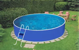 Stahlwandpool Schwimmbecken Pool Swimmingpool 3,60 m x 0,90 m Leiter Poolfolie - Bild 1 von 4