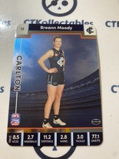 2023 AFLW Teamcoach Silver Card #13 Breann Moody