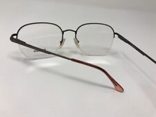 Bill Blass Eyeglasses 816 Bronze Half Rimless Demo Spring Flex Hinge 58mm J72