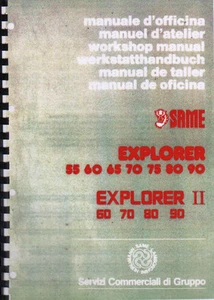 SAME Explorer 55 60 65 70 75 80 90 y Explorer II 60 - 90 Manual de taller Libro - Imagen 1 de 1