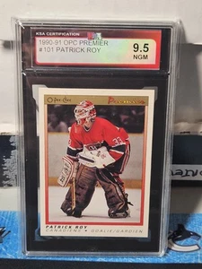 90-91 O-Pee-Chee Premier Patrick Roy 🚨🚨🚨 KSA 9.5 Near Gem Mint - Picture 1 of 2