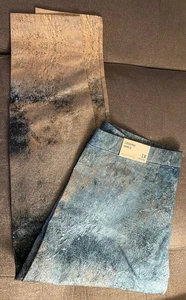 Soft Surroundings Printed Leggings Ankle Aqua Storm Size 1X (18W/20W) NWT - Picture 1 of 6