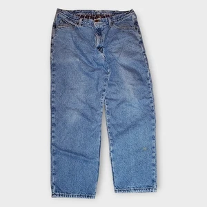 LL Bean Flannel Lined Denim Jeans Mens 38X30 (Fits 34x29) Classic Fit Straight - Picture 1 of 8