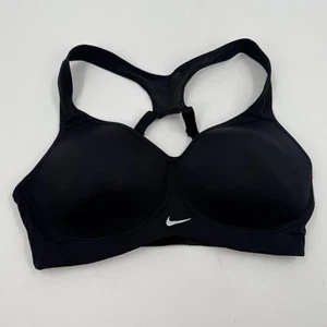 Nike Sport BH High Impact Padded Racerback Support Schwarz 32D 805553-010 - Bild 1 von 9