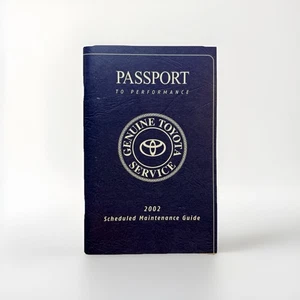 Toyota 2002 OEM Maintenance Guide Owner's Manual Service Repair DIY Instruction - Bild 1 von 6