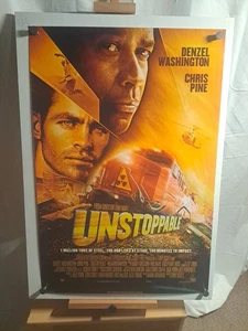 UNSTOPPABLE ORIGINAL MOVIE POSTER DS 27x40 DENZEL WASHINGTON STYLE B - Picture 1 of 6