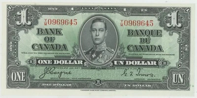 Canada $1(One Dollar) 1937 BC-21d GEM UNC RARE Coyne Y/M 0969645 - Image 1 of 2
