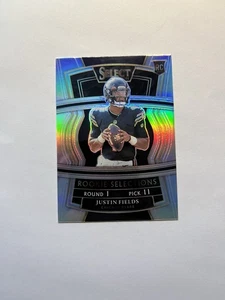 2021 Select Rookie Selections Silver Prizm Justin Fields #RS-4 Rookie RC B3 - Foto 1 di 2