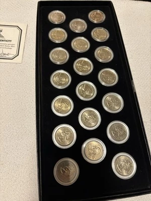 2000 Quarter Colorized Coin Set w/ Certificate of Authenticity – 20 Coins - Image 1 of 4