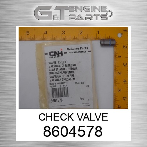 8604578 CHECK VALVE fits CASE NEW HOLLAND (Surplus Open Box) | eBay