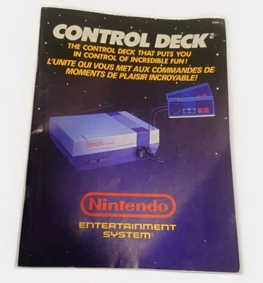 Nintendo Entertainment System Control Deck Console Instruction Manual Only - NES - Image 1 of 2