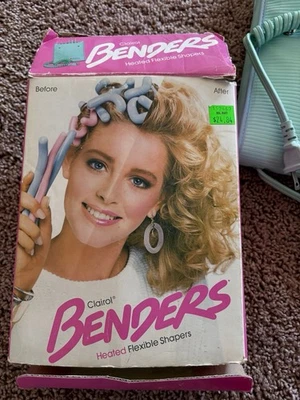 Rizadores de pelo flexibles térmicos vintage Clairol Benders Hot Rollers  Foto 1 de 3