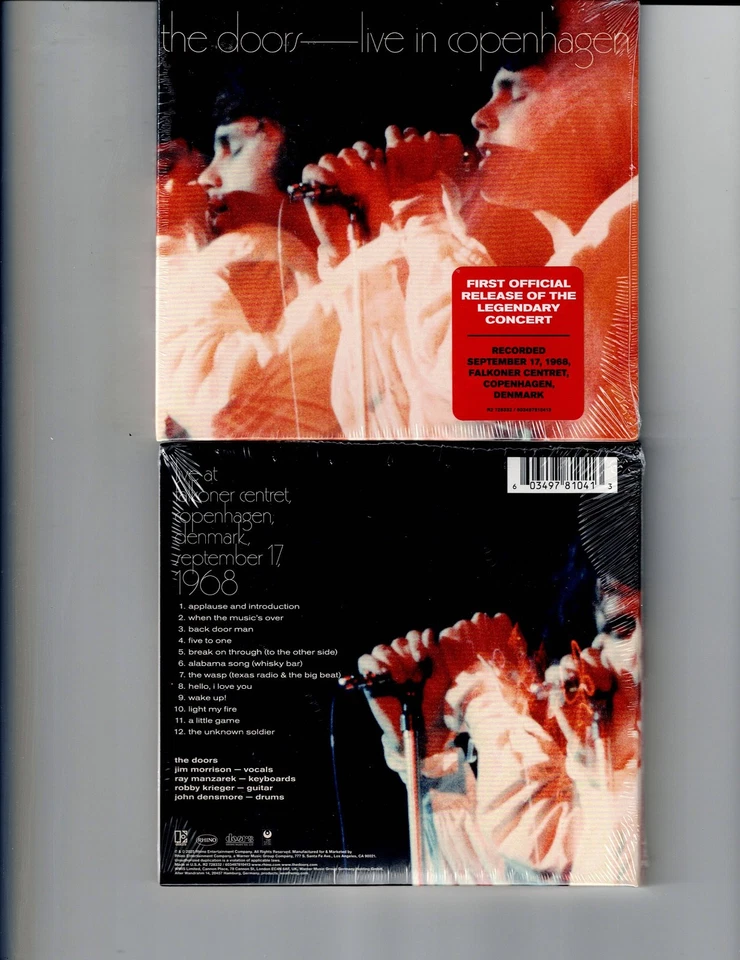 DOORS - LIVE IN COPENHAGEN 9.17.68  (CD 2025) NEW *12 TRACKS* - Imagem 1 de 1