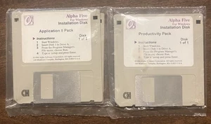 SELLADO Alpha Five Windows Application II Pack + Productivity Pack 3.5” Disquete x3 - Imagen 1 de 14