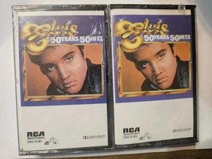 Elvis Presley "50 Years 50 Hits" 2 Cassette Tapes (Cinch, 1985) Brandneu Versiegelt - Bild 1 von 3
